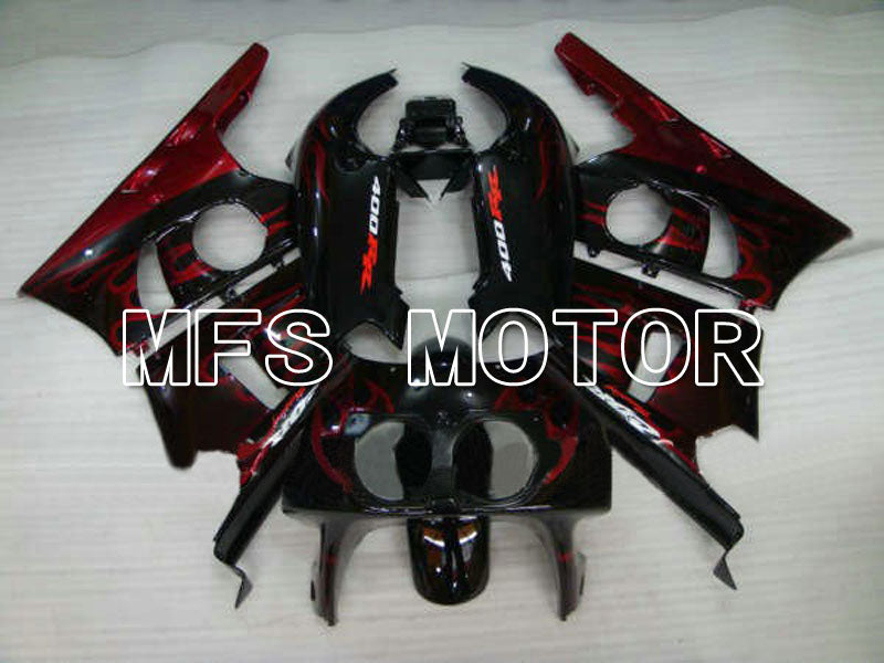 Honda CBR 400RR NC29 1990-1999 ABS Fairing - Flame - Red wine color Black - MFS4625