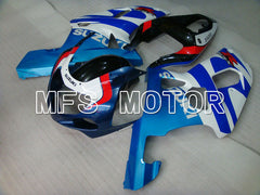 Carénage ABS injecté Suzuki GSXR750 2000-2003 - Style usine - Blanc Bleu - MFS7056