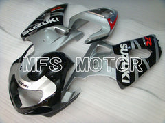 Carénage ABS injecté Suzuki GSXR750 2000-2003 - Style usine - Noir Argent - MFS7064