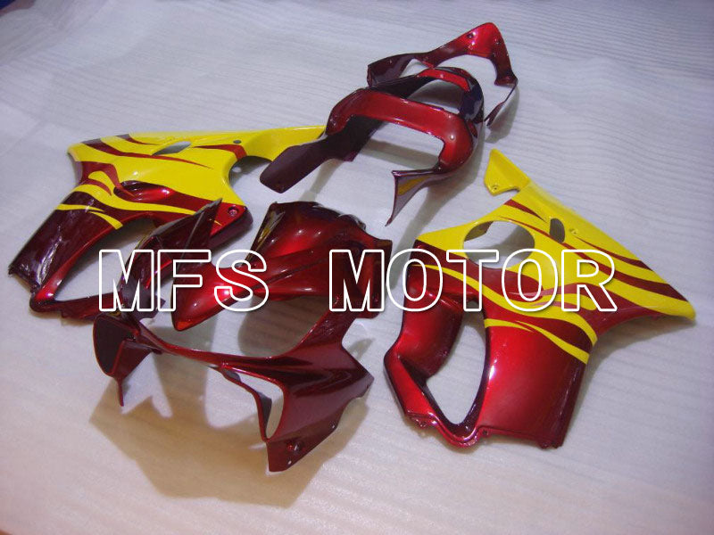 Honda CBR600 F4i 2001-2003 Injection ABS Fairing - Flame - Red wine color Yellow - MFS4667