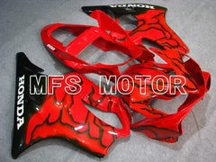 Honda CBR600 F4i 2001-2003 Injection ABS verkleidung - Flamme - Schwarz Rot - MFS4674