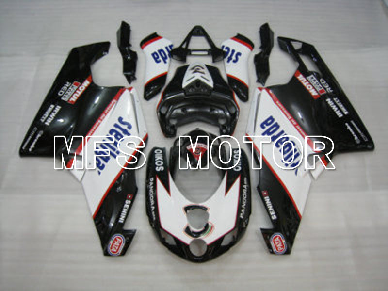 Ducati 749 / 999 2005-2006 Injection ABS Fairing - Sterilgarda - Black White - MFS4713