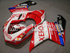 Carénage ABS injecté Ducati 848 / 1098 / 1198 2007-2011 - Xerox - Rouge Blanc - MFS4781