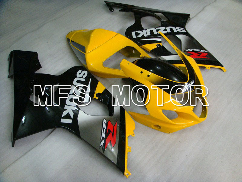 Carénage ABS injecté Suzuki GSXR600 GSXR750 2004-2005 - Factory - Noir Jaune Argent - MFS4793