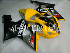 Carénage ABS injecté Suzuki GSXR600 GSXR750 2004-2005 - Factory - Noir Jaune Argent - MFS4793