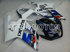 Carénage ABS injecté Suzuki GSXR600 GSXR750 2004-2005 - Style usine - Bleu Blanc - MFS4818