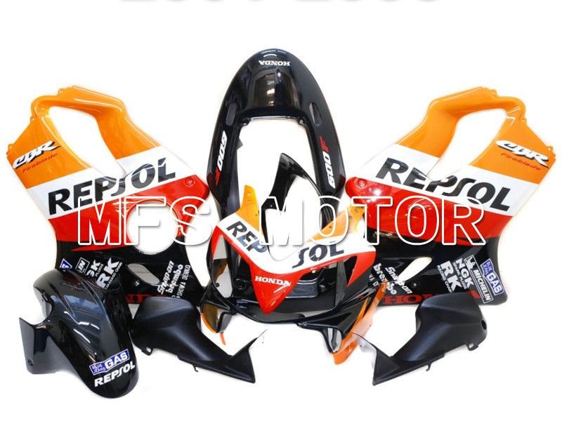 Honda CBR600 F4i 2004-2007 Injection ABS verkleidung - Repsol - Schwarz Rot Orange - MFS4826