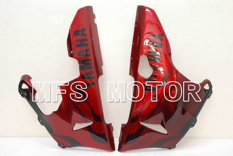 Yamaha YZF-R1 2000-2001 Injection ABS verkleidung - Flamme - Schwarz Rot - MFS4874