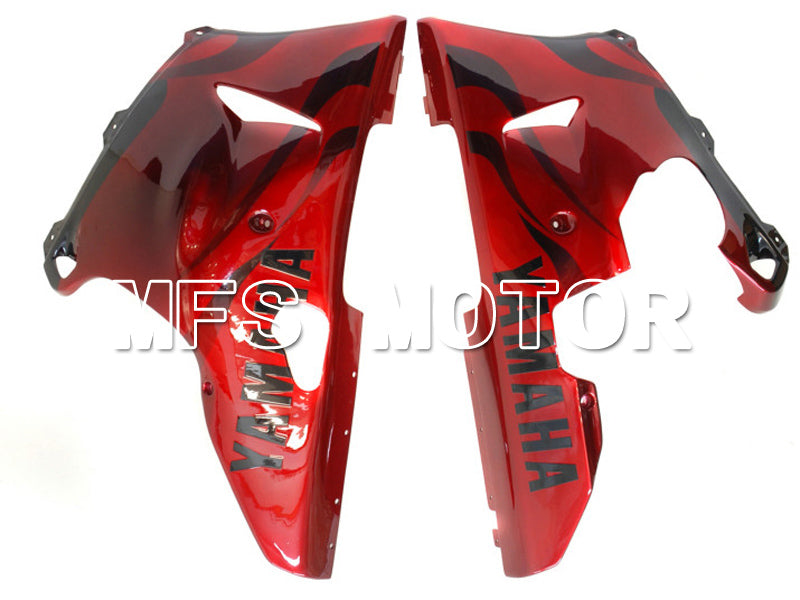 Yamaha YZF-R1 2000-2001 Injection ABS verkleidung - Flamme - Schwarz Rot - MFS4874
