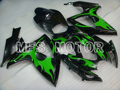 Suzuki GSXR600 GSXR750 2006-2007 Injection ABS Fairing - Others - Black Green - MFS4905