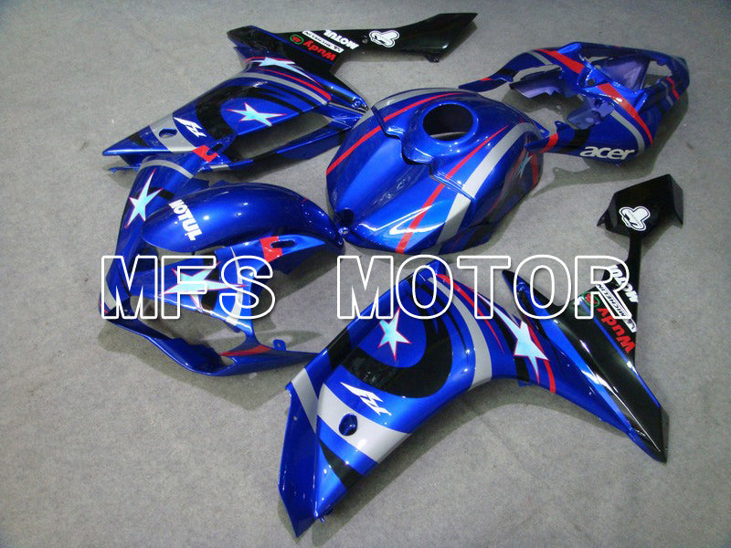Carénage ABS injecté Yamaha YZF-R1 2007-2008 - FIAT - Bleu Blanc - MFS5055