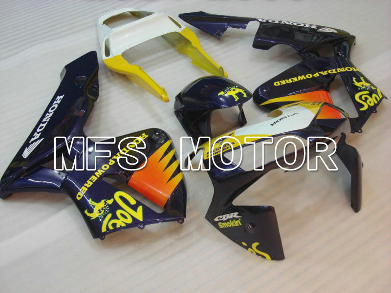 Honda CBR600RR 2003-2004 ABS-Spritzgussverkleidung - Kamel - Gelb Blau - MFS5139