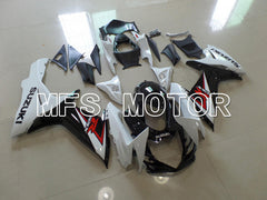 Carénage ABS injecté Suzuki GSXR600 GSXR750 2011-2024 - Style usine - Noir Blanc - MFS5177