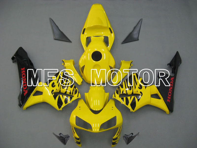 Honda CBR600RR 2003-2004 ABS-Einspritzverkleidung - Sonstige - Gelb Schwarz - MFS5184