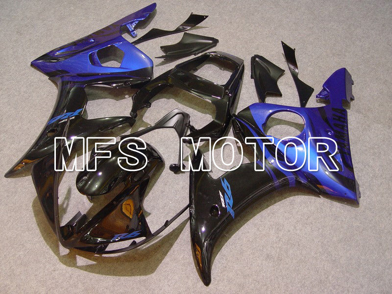 Yamaha YZF-R6 2003-2004 Injection ABS Fairing - Flame - Blue Black - MFS5213