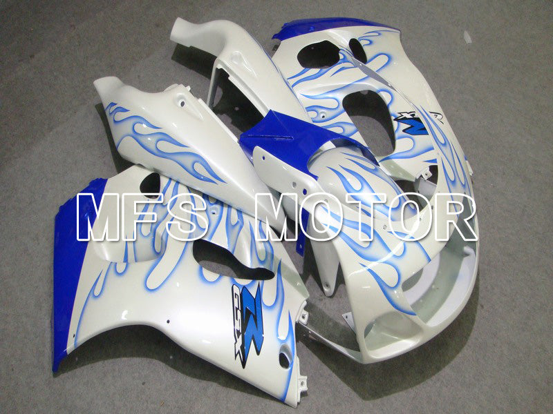 Suzuki GSXR600 1997-2000 ABS Fairing - Flame - Blue White - MFS5222