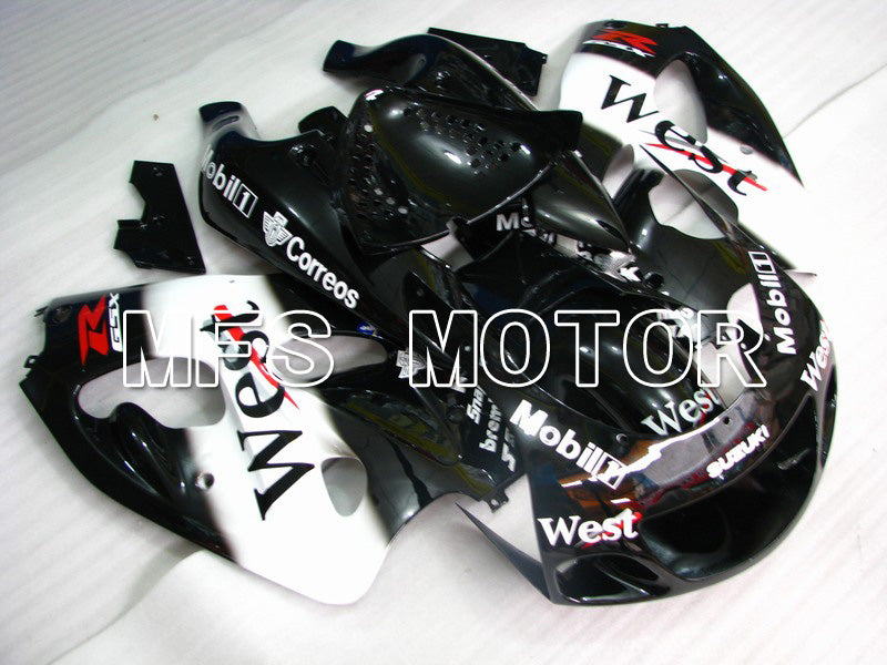 Suzuki GSXR600 1997-2000 ABS Fairing - West - Black White - MFS5262