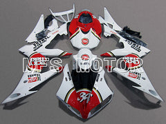 Yamaha YZF-R6 2008-2016 Injection ABS verkleidung - Lucky Strike - Rot Weiß - MFS5351