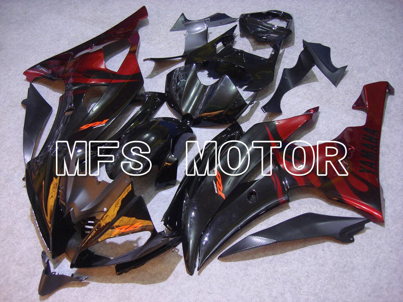Yamaha YZF-R6 2008-2016 Injection ABS verkleidung - Flamme - Rot Schwarz - MFS5380
