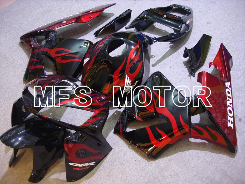 Honda CBR600RR 2005-2006 Injection ABS Fairing - Flame - Red Black - MFS5423