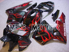 Honda CBR600RR 2005-2006 Injection ABS Fairing - Flame - Red Black - MFS5423