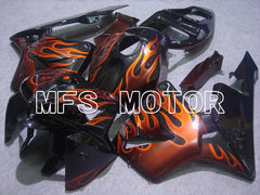 Carénage ABS injecté Honda CBR600RR 2005-2006 - Flamme - Orange Noir - MFS5426