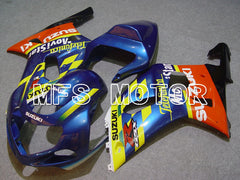 Suzuki GSXR1000 2000-2002 Injection ABS Fairing - Movistar - Blue Yellow - MFS5436
