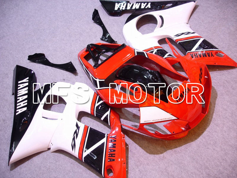 Yamaha YZF-R6 1998-2002 Injection ABS verkleidung - Factory Style - Schwarz Weiß Rot - MFS5480