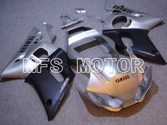 Yamaha YZF-R6 1998-2002 Injection ABS verkleidung - Factory Style - Schwarz Silber - MFS5485