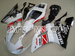 Yamaha YZF-R6 1998-2002 Injection ABS verkleidung - Factory Style - Schwarz Weiß Rot - MFS5494