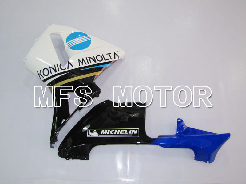 Honda CBR600RR 2003-2004 Injection ABS Fairing - Konica Minolta - White Black Blue - MFS5523