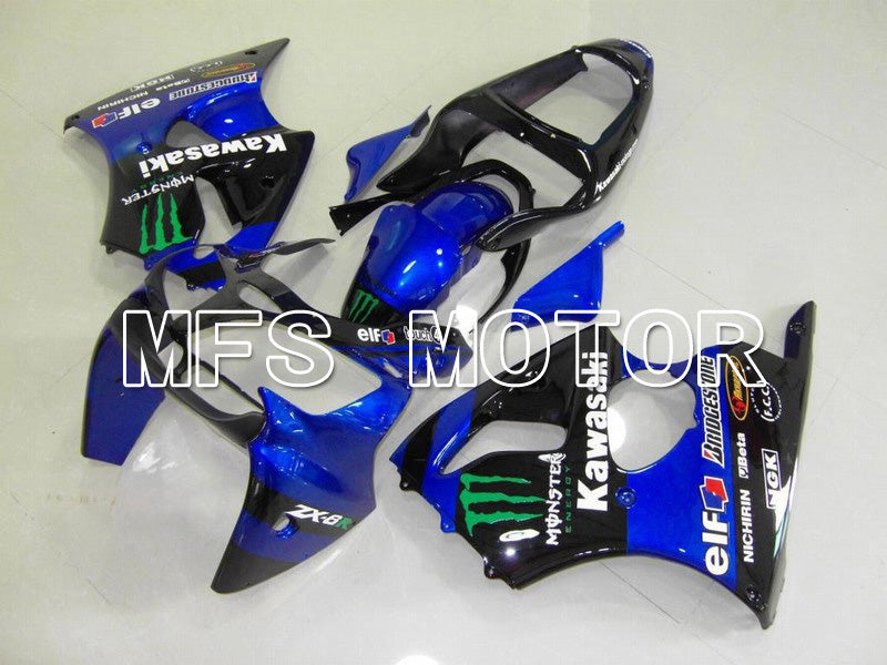 Carénage ABS injecté Kawasaki NINJA ZX6R 2000-2002 - Monster - Noir Bleu - MFS5569