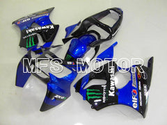 Carénage ABS injecté Kawasaki NINJA ZX6R 2000-2002 - Monster - Noir Bleu - MFS5569