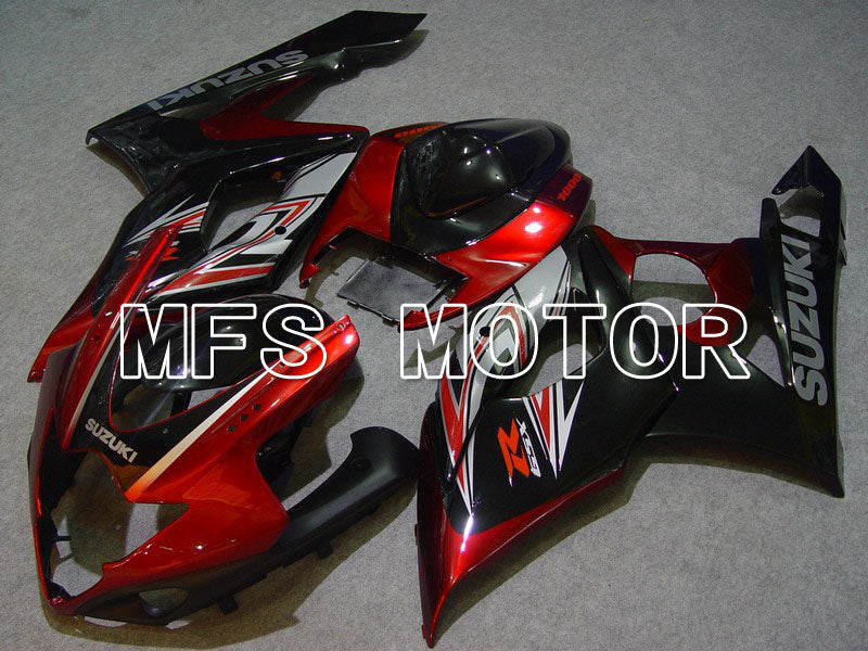Carénage ABS injecté Suzuki GSXR1000 2005-2006 - Style usine - Noir Rouge - MFS5607