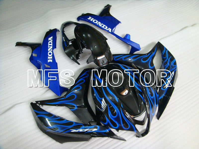 Honda CBR600RR 2007-2008 Injection ABS verkleidung - Flamme - Schwarz Blau - MFS5619