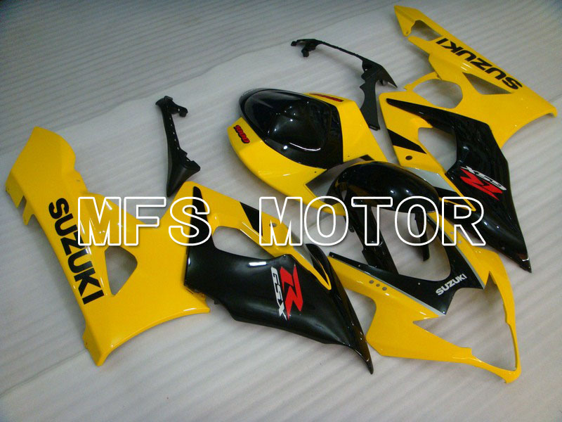 Carénage ABS injecté Suzuki GSXR1000 2005-2006 - Style usine - Noir Jaune - MFS5623