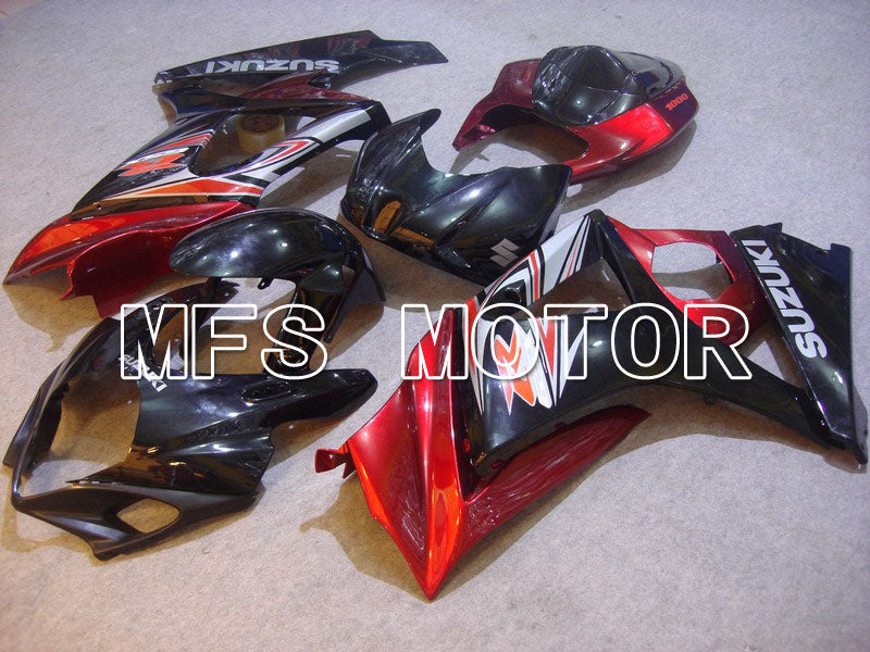 Suzuki GSXR1000 2007-2008 Injection ABS Fairing - Factory Style - Black Red - MFS5670