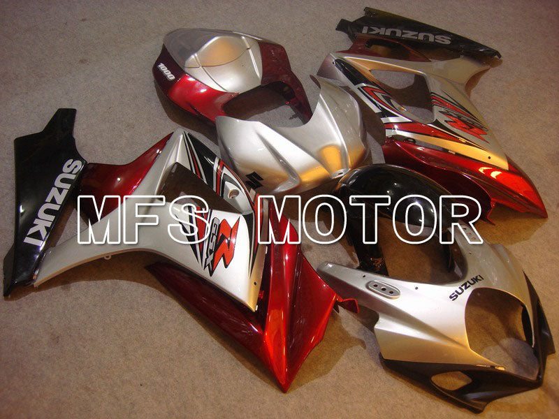 Suzuki GSXR1000 2007-2008 Injection ABS Fairing - Factory Style - Red Silver - MFS5677