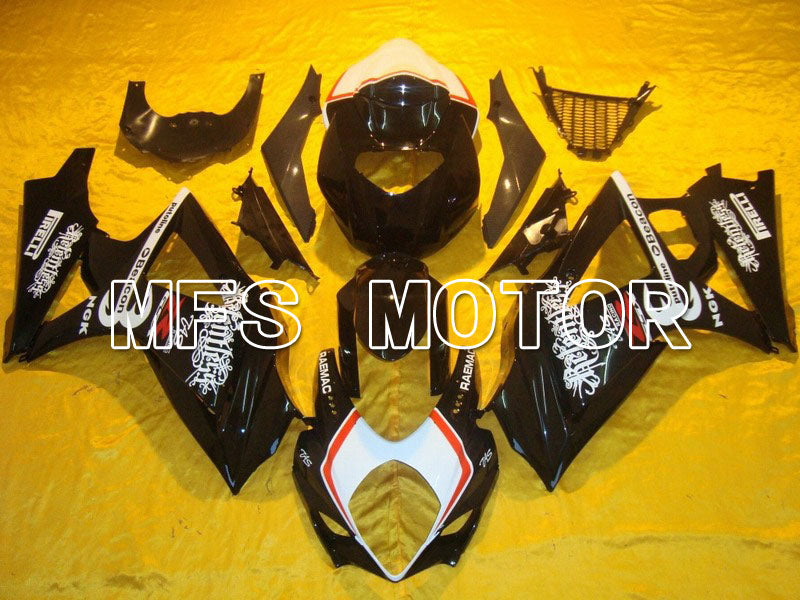 Suzuki GSXR1000 2007-2008 Injection ABS Fairing - Beacon - Black White - MFS5680