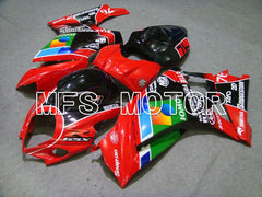 Suzuki GSXR1000 2007-2008 Injection ABS Fairing - JOMO - Green Red - MFS5708