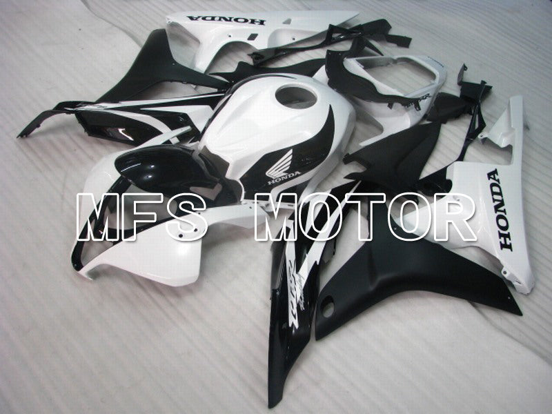 Carénage ABS injecté Honda CBR600RR 2007-2008 - Style usine - Noir mat blanc - MFS5731