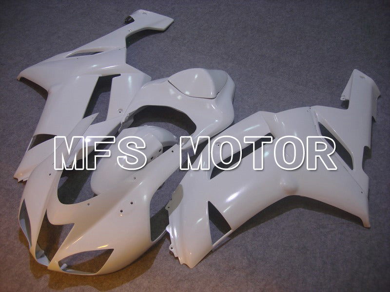 Carénage ABS injecté Kawasaki NINJA ZX6R 2007-2008 - Style usine - Blanc - MFS5739