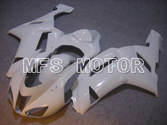 Carénage ABS injecté Kawasaki NINJA ZX6R 2007-2008 - Style usine - Blanc - MFS5739