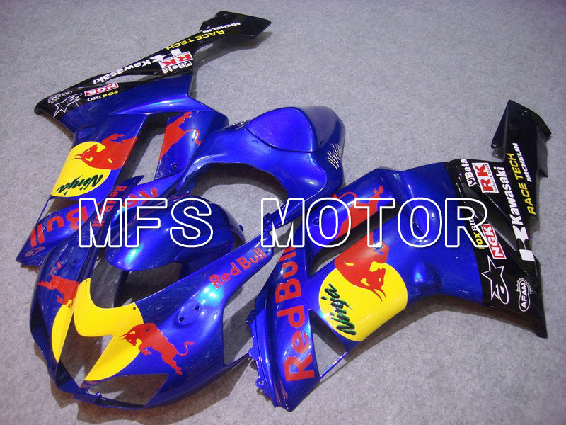 Kawasaki NINJA ZX6R 2007-2008 Injection ABS Fairing - Red Bull - Blue - MFS5793
