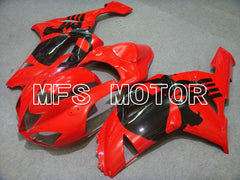 Kawasaki NINJA ZX6R 2007-2008 Injection ABS Fairing - Factory Style - Black Red - MFS5797