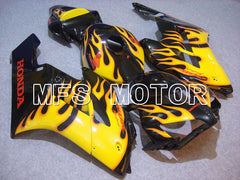 Honda CBR1000RR 2004-2005 Injection ABS verkleidung - Flamme - Gelb Schwarz - MFS5873