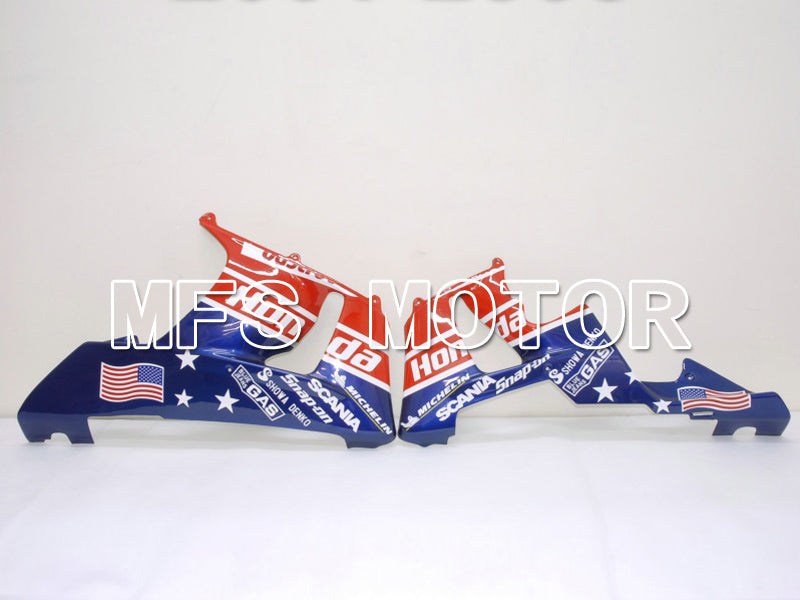 Honda CBR900RR 929 2000-2001 Injection ABS Fairing - Castrol - Blue Red - MFS5904