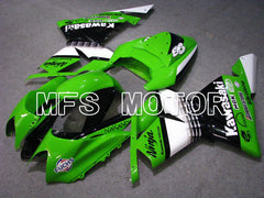 Kawasaki NINJA ZX10R 2004-2005 Injection ABS Fairing - Factory Style - Black Green - MFS5946