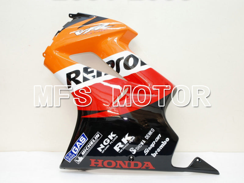 Honda VFR800 2002-2013 Injection ABS verkleidung - Repsol - Rot Orange Schwarz - MFS6334