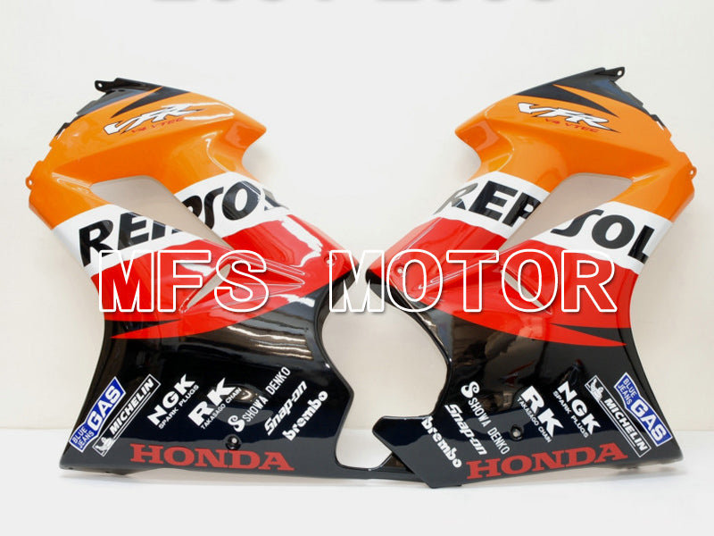 Honda VFR800 2002-2013 Injection ABS verkleidung - Repsol - Rot Orange Schwarz - MFS6334